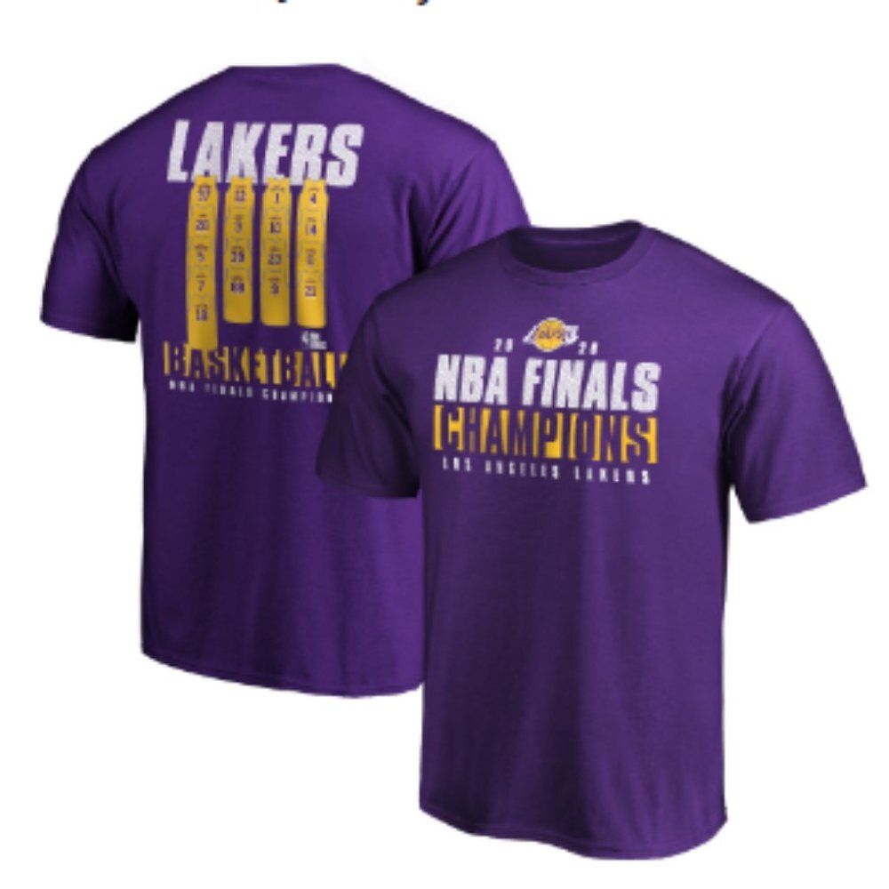 Los Angeles Lakers Fanatics Branded 2020 NBA Finals Champions Ready To Play Tee